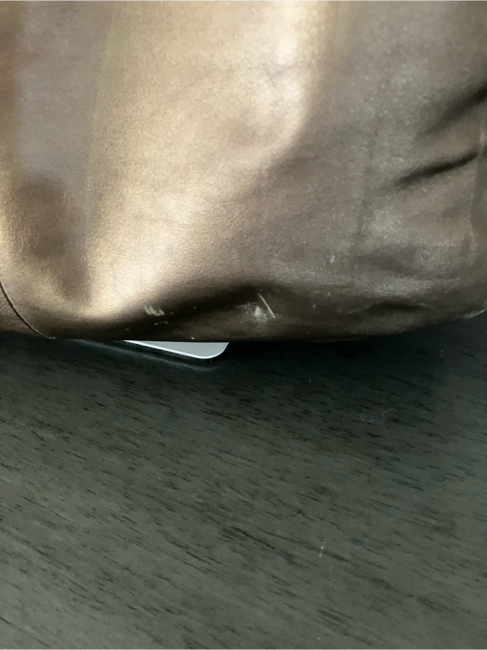Coach Metallic Bronze Leather Shoulder Hobo Bag - Picture 9 of 15